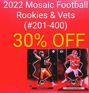 2022  Panini Mosaic Football - Pick Your Card - Vets & Rookies (201-400)