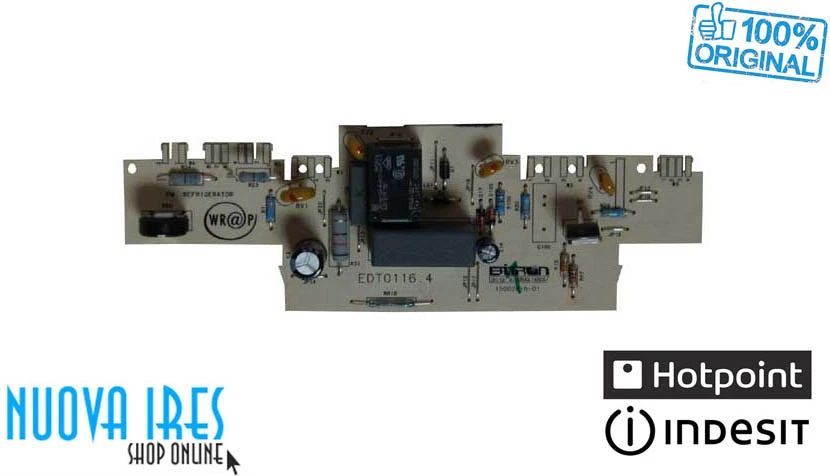 SCHEDA ELETTRONICA TERMOSTATO ETD01 FRIGORIFERO FRIGO ARISTON INDESIT C00258772 - Immagine 1 di 1