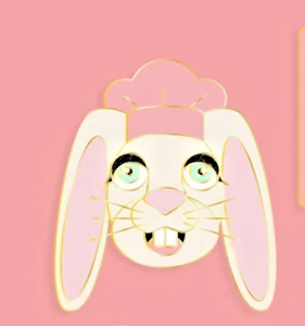After-School Bakery Bunny Pin - Picture 1 of 1