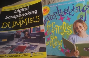 Scrapbooking for Girls Only and Digital Scrapbooking for Dummies. With Stickers - Imagen 1 de 8