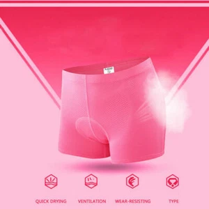 Women Cycling Underwear,3D Gel Padded Bicycle MTB Liner Shorts,Elastic,Quick-Dry - Picture 1 of 8