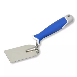 Gipserspachtel 60mm DEWEPRO Edelstahl Stuckateurkelle Spachtelkelle Putzkelle - Bild 1 von 3