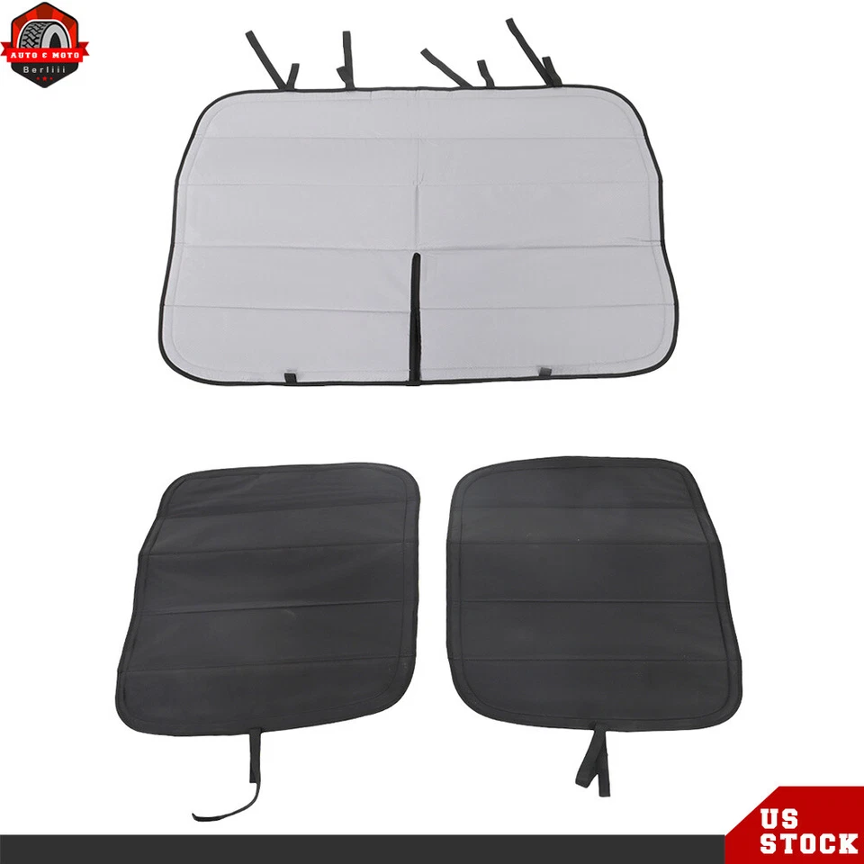 Rear Door & Door Window Cover Set Water Roof For 2015 2016-2022 Ford Transit Van - Image 1 of 4