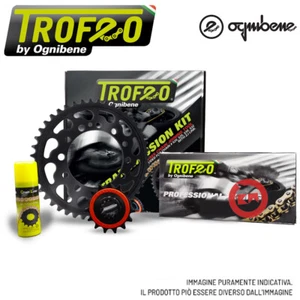 KIT TRASMISSIONE TROFEO CATENA CORONA 15-46 DUCATI MONSTER 600 / DARK 1998-2001 - Picture 1 of 3