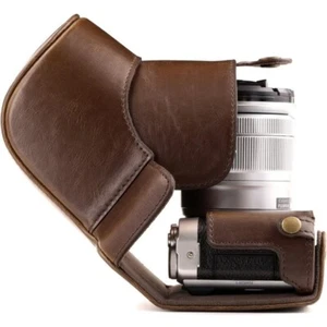 MegaGear Fujifilm X-A10 Ever Ready Leder Kameratasche und Trageriemen, mit Akku... - Bild 1 von 7