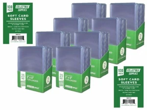 200 Standard 3" x 4" Toploaders & 200 Soft Penny Card Sleeves - Top Loaders Lot - Picture 1 of 9