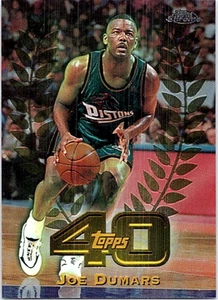 1997-98 Topps Chrome 40 Basketball #T40-39  Joe Dumars Pistons  - Picture 1 of 2