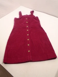 Crewcuts by J. Crew Girl's Size 10 Reimagined Magenta Courduroy Jumper New - Picture 1 of 4