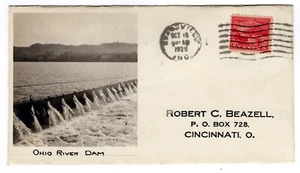 #681 Ohio River 1929 FDC Beazell Photo 30C Unofficial City Evansville IN - Picture 1 of 2