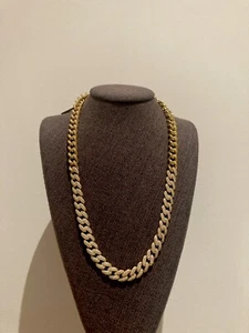 Collana catena Michael Kors placcata oro 14 carati. Argento sterling 925. Prezzo consigliato £569 nuovo con scatola. - Foto 1 di 7