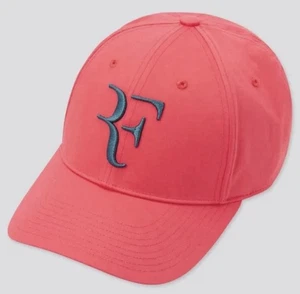 Roger Federer RF Logo Official Uniqlo Tennis Cap BNWT French Open Paris 2021 Red - Bild 1 von 8