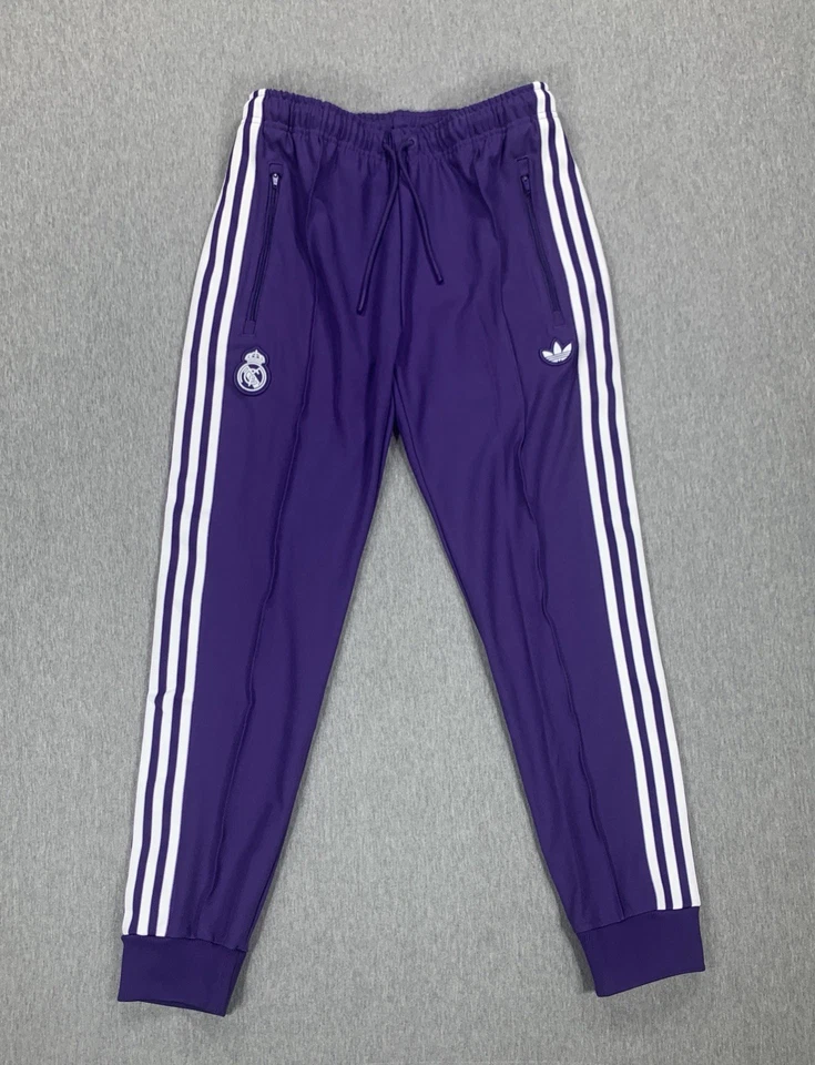 adidas Real Madrid Terrace Icons Track Pants Purple JF2579 Men's sz M