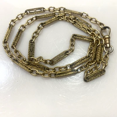 Vintage Yellow GF Watch Chain FOB - Image 1 of 4
