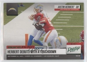 Carrete destacado Panini Prestige 2021 Xtra Points verde/199 Justin Herbert #HR-JH - Imagen 1 de 3