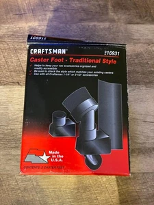 1691 Caster Foot - Tradition Style - Craftsman (Excellent Condition) 2 Pack - Picture 1 of 5