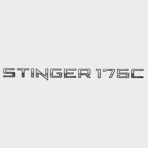 Lowe Boat Decal 2295778 | Stinger 175C 31 1/4 x 2 Inch Gray Black - Bild 1 von 3