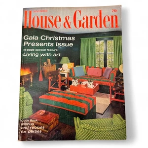 1969 House & Garden Magazine Gala Christmas Presents Issue November Decor - Foto 1 di 6
