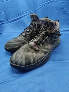 Adidas Black/Gray Athletic Shoes | Lace Up & Round Toe Q Running Size 11 - Picture 1 of 8