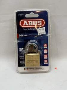 ABUS 55/40 Solid Brass Keyed Padlock with 2 Keys, Hardened Steel Shackle with - Picture 1 of 2