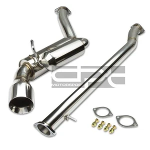J2 FITS 07-13 G37 COUPE 3" CATBACK EXHAUST HI POWER SINGLE MUFFLER 4.5" TIP - Picture 1 of 1