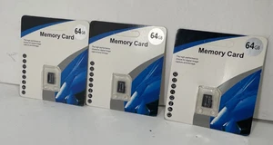 64GB memory card for digital cameras, cell phones, GPS, MP3 players, PDAs X3 - Picture 1 of 3