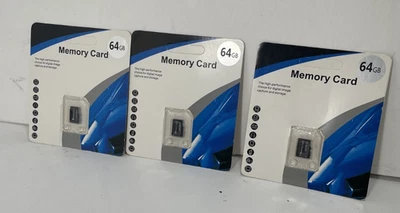 64GB memory card for digital cameras, cell phones, GPS, MP3 players, PDAs X3 - Image 1 of 3