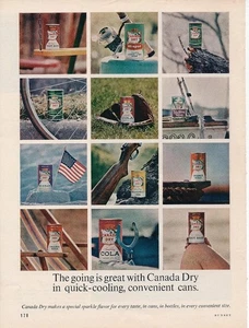 Magazine Ad - 1963 - Canada Dry - (various cans shown) - Picture 1 of 1