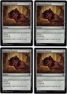 MTG Commanders Legends Charcoal Diamond x 4 (Common) - Picture 1 of 2