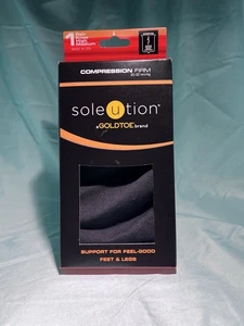 SOLEUTION GOLDTOE / FESTE KOMPRESSIONSSTRÜMPFE 1 PAAR (medium) Neu aus altem Lagerbestand / kostenloser Versand - Bild 1 von 4