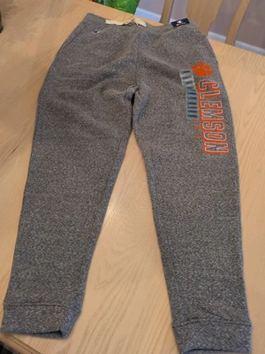 Pantalón deportivo Clemson Tigers adulto grande gris campeón jogger fútbol americano universitario Foto 1 de 4