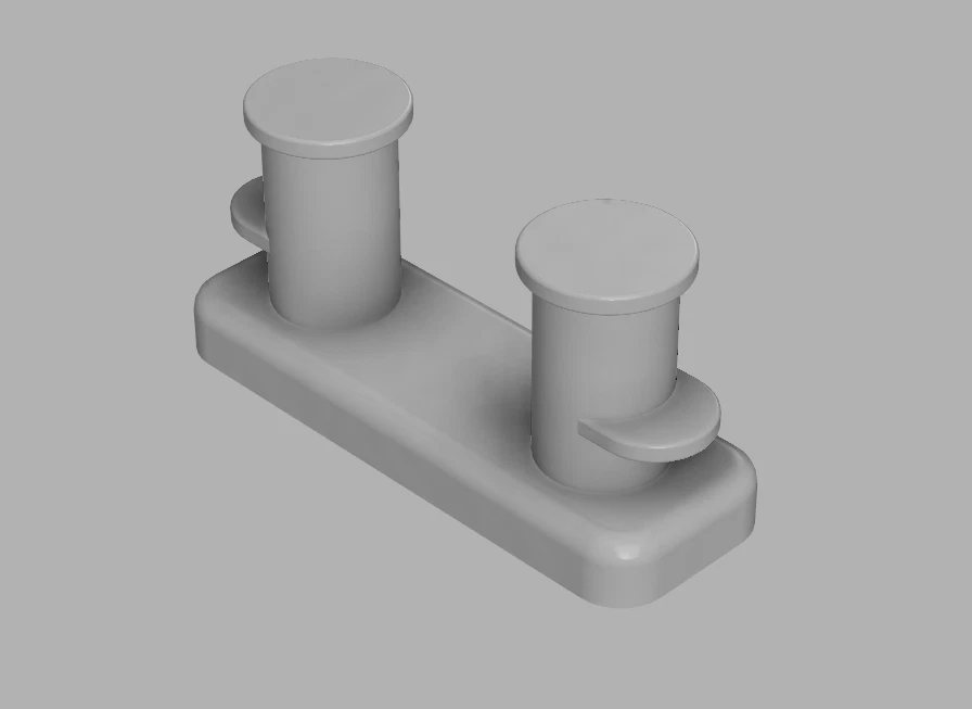 MODELLBAU KAUSSEN Poller für Weser und Andere 31x11mm VE 2 Stück