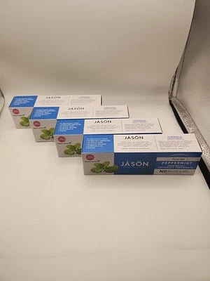 4x Pasta de dientes Jason Fluorude menta 4,2 OZ Ea. Exp:03/2026 (lote de 4) Foto 1 de 4