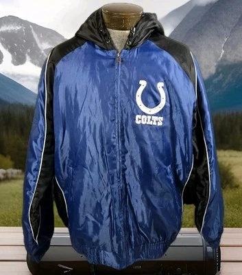 Chaqueta Indianapolis Colts Para Hombre XL Azul NFL Bordado Logo GIII Incluye Guantes Foto 1 de 4