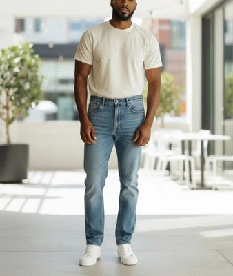 Jeans jeans Zoo York masculino azul desgastado tamanho 40 - Imagem 1 de 4