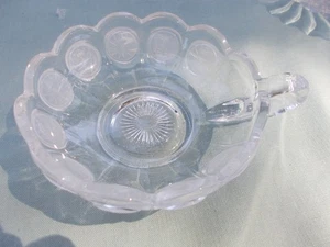 Vintage Fostoria Coin Nappy Clear Glass Dish - Picture 1 of 3