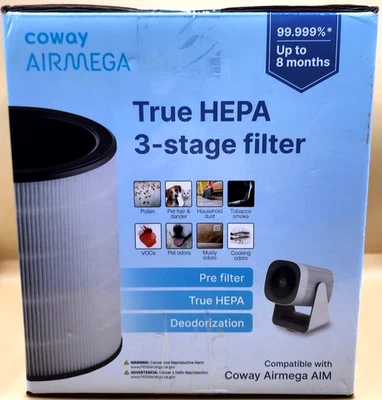 Potente filtro sistema de filtración de 3 etapas Coway Airmega NUEVO-CAJA ABIERTA Foto 1 de 4
