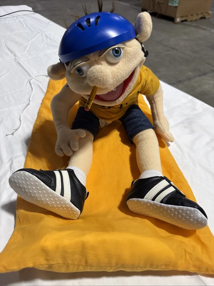 Jeffy Puppet SML Puppet With Helmet, Shoes, Diaper, Shirt, Pencil (latest model) - Image 1 of 4