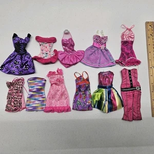 Barbie Doll Clothing Lot of 11 DRESSES - Short Romper Fancy Fashion Fashionistas - Picture 1 of 5