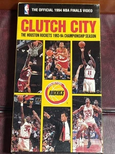 NBA Clutch City Houston Rockets 1993-1994 Championship Season VHS CLM11 - Picture 1 of 6