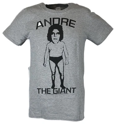 Camiseta gris Andre the Giant Caricature para hombre Foto 1 de 4