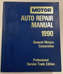 Motor Auto Repair Manual 1990 Professional Service Trade Edition General Motors - Imagen 1 de 3