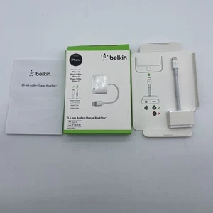 Authentic Belkin Rockstar 3.5 MM Audio + Charge Adapter for iPhone 8/8 Plus - Picture 1 of 8
