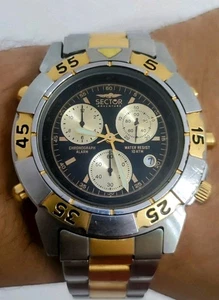 Orologio Sector Diver Sub Alarm Vintage Chrono Sveglia Myota 3S10 Eagle Adventur - Foto 1 di 14