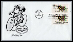 US FDC # 1460 6c 1972 Olympic Games V Pair Artmaster 1972, 9M502 - Picture 1 of 1