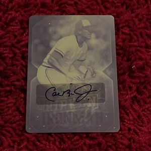 2014 Leaf Ripken Legacy Cal Ripken Jr Auto Yellow Printing Plate 1/1 The Ironman - Picture 1 of 3