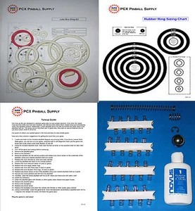 1976 Chicago Coin Juke Box Pinball Tune-up Kit - Includes Rubber Ring Kit! - Picture 1 of 1