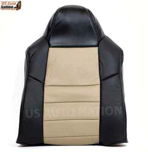 2005 Ford Excursion Eddie Bauer Driver Top Lean Back Leather Seat Cover 2 Tone - Picture 1 of 9