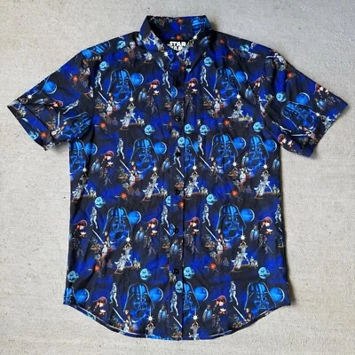 RSVLTS Star Wars El Imperio Contraataca Trilogía Kunuflex Camisa Abotonada Mediana Foto 1 de 4