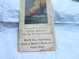 Antique Advertising Dolliver Shoes Picture Hanger Gun Boats - Picture 1 of 4