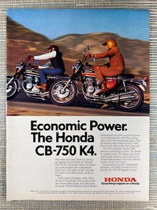 Honda CB-750 K4 Motorcycle Superbike 1974 Vintage Print Ad - Picture 1 of 1